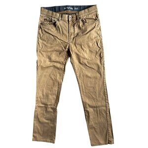 One Day Away Men's Pants Khaki Chino Modern Stretch Waistband 32x32